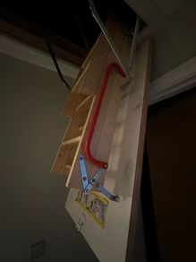 Timber loft ladder / folding stairs
