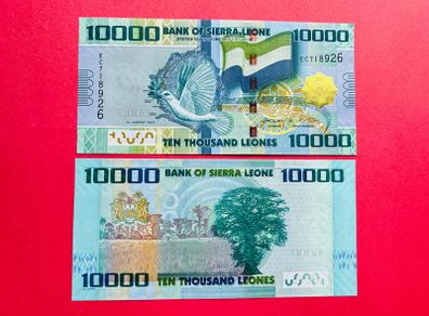 Sierra Leone  10000  LEONES. 2013  Pick  33b. ( Uncirculated )
