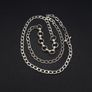 925 Silver Chunky Beaded Link Chain Image 10