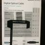New Sandstrom Black Series Digital Optical Cable Image 2