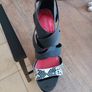 womens high heel shoes,  brand escape, color is redsnake, size 4 Image 3