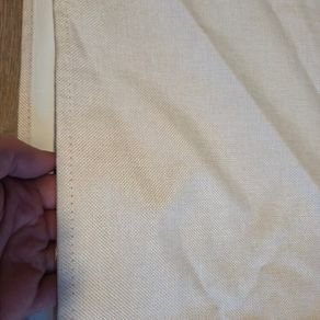 Blackout & Thermal blinds x2 (160 w x 220 h each) with railing