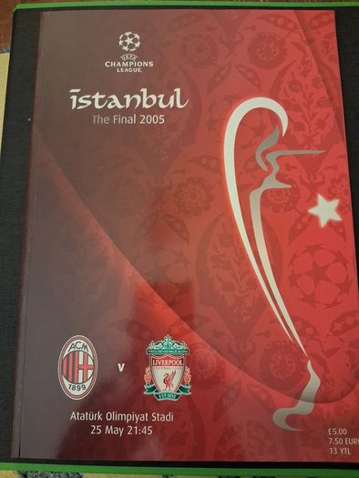 2005 Liverpool v AC Milan - Istanbul - UEFA Champions League Final - Football programme