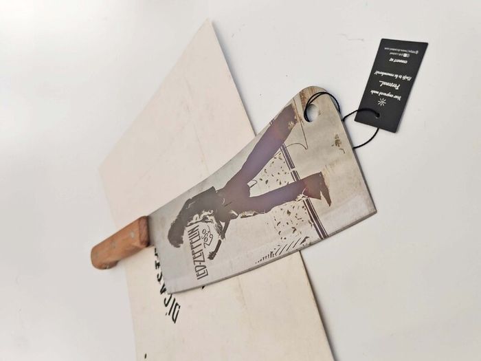 Butcher Knife with Led Zeppelin Engraving Rock Legacy & Cutting Po By Di'Casteelwer