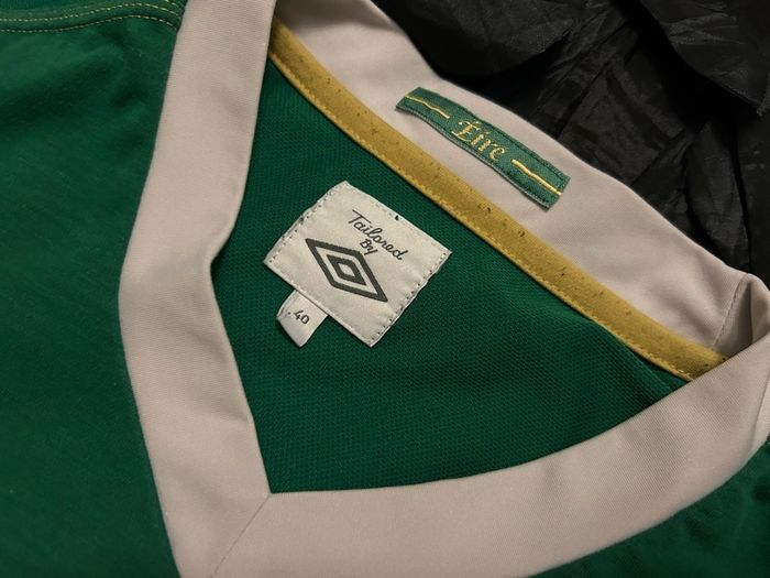 Republic Of Ireland Match Worn / Issue 2010 2011 Home Jersey Shirt Umbro