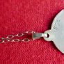 Vintage Sterling Silver 925 Pendant Necklace 2,21g   L10" Image 5