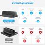 OMOTON Vertical Laptop Stand Adjustable, Desktop Aluminum MacBook Stand with Adjustable Dock Size, Laptop Holder Fits All MacBook, Surface, Chromebook and Gaming Laptops (Up to 17.3 inches), Black Image 8