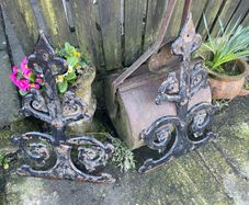 Church door ironwork features