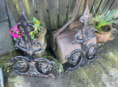 Church door ironwork features