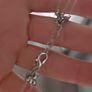 Beautiful  3 layer necklace silver metal zinc alloys Image 2