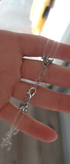 Beautiful  3 layer necklace silver metal zinc alloys