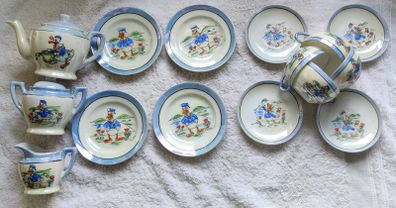 Vintage Japanese Disney Donald Duck Tea Set