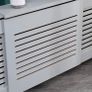 Grey Painted Radiator Cover Wall Cabinet Wood MDF Traditional Modern Adjustable (FREE POSTAGE) Image 5