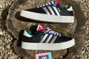 Premium Adidas Samba Black Silver Leather