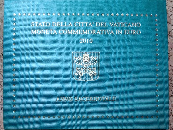 Vatican 2 Euro Brilliant Uncirculated Coin 2010 - Benedict XVI Year for Priests