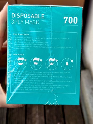 Disposable 3Ply Face Masks - 50pcs