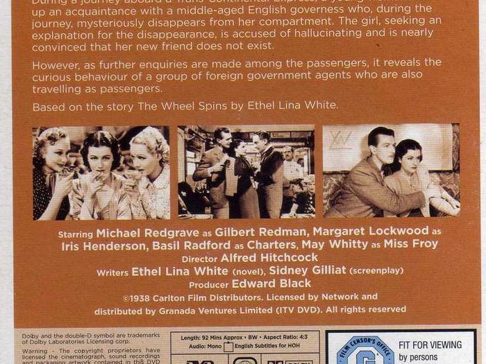 The Lady Vanishes - Alfred Hitchcock