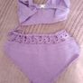 Women's Irish Crochet Lace High Waist Bikini  Swimsuit  Size 14/16 Image 2