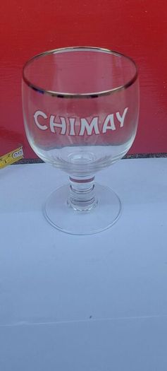 Chimay chalice goblet style  stemmed glass ,the trappist monastery in hainut chimay Belgium, buyer collects or pays postage thank you, collectors item