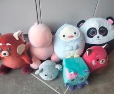 A collection of plush toys