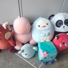 A collection of plush toys