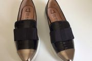 Una Healy Ladies Black and Silver Loafers Eu 39 size 6
