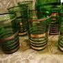 Bohemian Green and Gold Jug & Glasses set Image 6