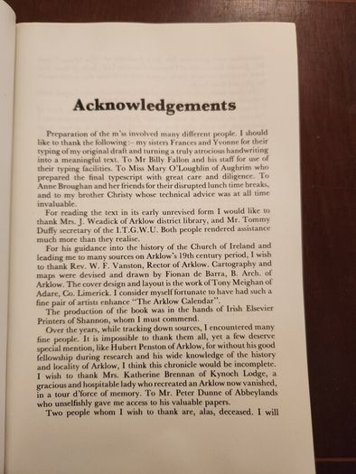 The Arklow Calendar. By P.j. Power. A Chronicle Of Events From Earliest Times To 1900. First Edition. Paperback In Good Condition.
