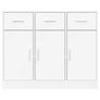 Sideboard White 91x28x75 cm Engineered Wood Image 6