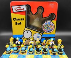 Vintge 1998 Bart Simson Chess Set
