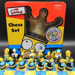Vintge 1998 Bart Simson Chess Set