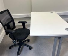 Complete Home Office Setup : Desk, Chair & Filing Cabinet