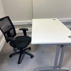 Complete Home Office Setup : Desk, Chair & Filing Cabinet