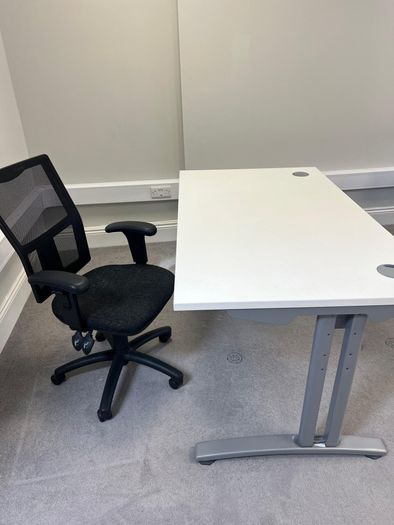 Complete Home Office Setup : Desk, Chair & Filing Cabinet