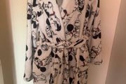 Disney Classics white dalmatians print dressing gown for women size L UK14/16 EU42/44 Postage included