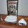 Vintage Martini Barware Collection - Mirror, Ashtrays & Glass (4 Pieces) Image 3