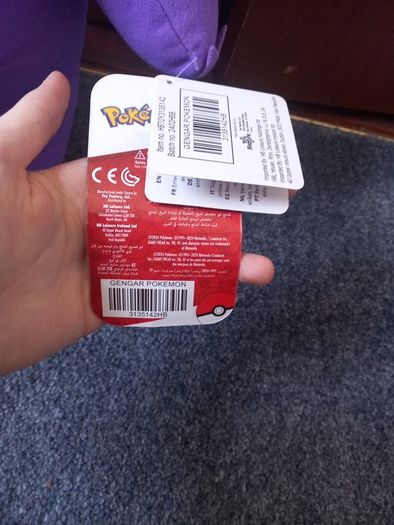 gengar pokemon plush with tags