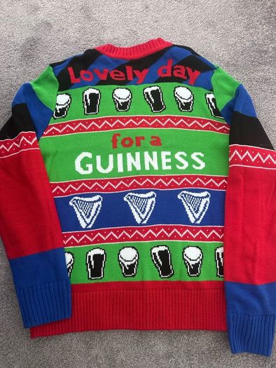 One of a kind Guinness Christmas Cardigan