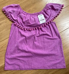 NEXT BNWT girls top with Pom Poms, age 9