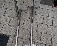 Water fed pole racks