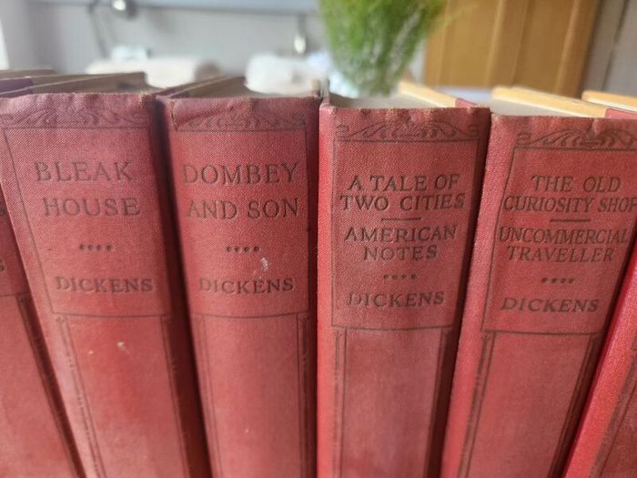 Charles Dickens Set Of 16 Hardback With Many Different Illustrators. See Photos For Same.this Is An Nice Set In Good Condition Featuring Over 20 Of His Famous Novels. See Photos For Same.