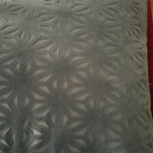 Grey velvet feather filled cushion