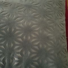 Grey velvet feather filled cushion
