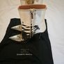 Elisabetta Franchi Spring/Summer 2024 Gold Metallic Ankle Heeled Boots Image 3