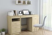 Desk Sonoma Oak 140x50x76 cm Engineered Wood