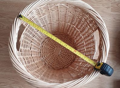 A Very Large Wicker Type Basket / Hamper with Handles - Size in Pics - Super Strong