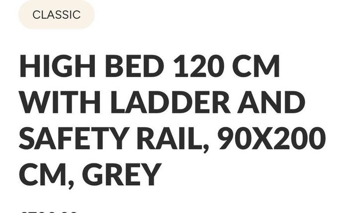 flexa mid/high single bed