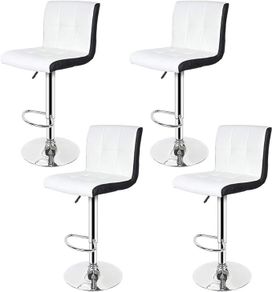 4 X Bar Stools  faux leather stools
