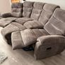 DFS 4 Seater Manual Reclining Sofa + Matching Storage Footstool Image 6