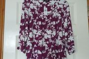 Purple Printed Jewel Top - Size 14